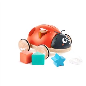 Hape Coccinelle Jouet en Bois 1 an à Tirer - Dès 12 Mois - pour Motricité