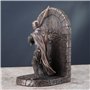 Serre-Livres décoratif en Armure de Croisade maltaise Tenant Une épée - Veronese Design - Résine - Bronze, Rouge - 1 Pièce