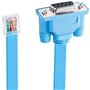 DTech Câble de console RJ45 vers RS232 9 broches DB9 femelle vers RJ45 Ethernet Cisco Device Management Serial Adapte(1,8 m/6 pi