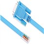 DTech Câble de console RJ45 vers RS232 9 broches DB9 femelle vers RJ45 Ethernet Cisco Device Management Serial Adapte(1,8 m/6 pi