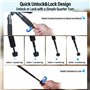 SIRUI Mini Trépied de Bureau Compact, 20'' Petit Trépied de Table Portable en Aluminium avec Rotule à 360°, Charge jusqu'à 22lbs