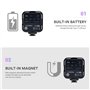 GODOX LITEMONS LED6R RGB LED Vidéo Lampe, Lumière Bicolore 3200K-6500K CRI 95, 13 FX Effets d'éclairage, HSI Mode, Rechargeable 