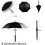 huyiko Parapluie Samurai New Samurai Parapluie Long Ninja Katana Japonais