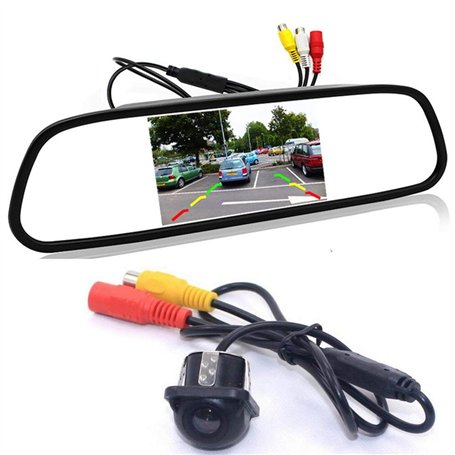 GOFORJUMP Caméra de recul avec 4.3 "système de caméra de stationnement pour système de caméra de recul avec Moniteur de recul TF