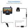 Caméra de Recul sans Fil avec Signal Numérique Stable, Caméra de Recul IP68 Étanche & Moniteur TFT-LCD de 5 Pouces, Image Claire