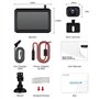 Caméra de Recul sans Fil avec Signal Numérique Stable, Caméra de Recul IP68 Étanche & Moniteur TFT-LCD de 5 Pouces, Image Claire