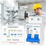 URAQT 2P Disjoncteur Miniature, DC 500V 63A, Sécurité Mini Disjoncteur MCB, Protection Contre Les Surcharges Solaire Photovoltaï