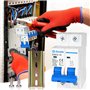 URAQT 2P Disjoncteur Miniature, DC 500V 63A, Sécurité Mini Disjoncteur MCB, Protection Contre Les Surcharges Solaire Photovoltaï