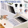 sprecenk Boîte de Rangement Vetement, 9 Grilles Armoire Organisateur de Vêtements, 2PCS Organisateur de Tiroir Pliable pour T-sh