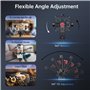 ATUMTEK Adaptateur Trepied Smartphone Métal, Support Telephone Trepied avec 3 Patins à Froid et Port Arca, Rotation à 360° et An