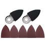 The Lord of the Tools Lot de 52 tampons de ponçage oscillants pour doigts 52 x 37 x 7 mm avec interface universelle