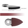 The Lord of the Tools Lot de 52 tampons de ponçage oscillants pour doigts 52 x 37 x 7 mm avec interface universelle