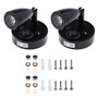 Be In Your Mind Paire de spots LED d'intérieur 12 V 3 W avec interrupteur réglable Lumière chaude avec vis pour camping-car