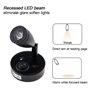 Be In Your Mind Paire de spots LED d'intérieur 12 V 3 W avec interrupteur réglable Lumière chaude avec vis pour camping-car, car