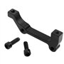Create idea 180mm Adaptateur de Frein à Disque Arrière CNC Support de Poteau d'étrier PM à is Noir