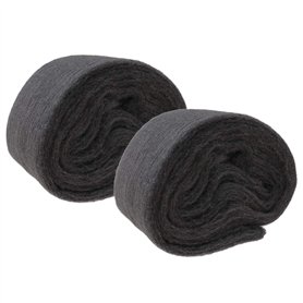 Create idea 2 Rouleaux de 120g Laine de Fil d'acier Ultra Fine Résistance à l'abrasion Douce 00000 Classe pour Nettoyage du Verr