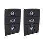 Be In Your Mind 2X 3 Boutons Voiture Télécommande Porte-clés Boutons Clavier en Caoutchouc Verrouiller Déverrouiller Coffre Comp