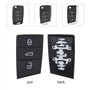 Be In Your Mind 2X 3 Boutons Voiture Télécommande Porte-clés Boutons Clavier en Caoutchouc Verrouiller Déverrouiller Coffre Comp
