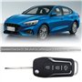 Be In Your Mind Coque de Remplacement pour Clé Pliante à Distance Voiture à 3 Boutons HU101 Clé Vierge Compatible pour Fiesta oc