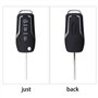 Be In Your Mind Coque de Remplacement pour Clé Pliante à Distance Voiture à 3 Boutons HU101 Clé Vierge Compatible pour Fiesta oc
