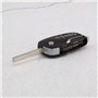 Be In Your Mind Coque de Remplacement pour Clé Pliante à Distance Voiture à 3 Boutons HU101 Clé Vierge Compatible pour Fiesta oc