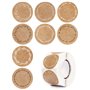 BETESSIN 500pcs Autocollant en Papier Kraft 4cm