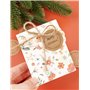 BETESSIN 500pcs Autocollant en Papier Kraft 4cm, Étiquettes Adhésives Personnalisées Rond Sticker Guirlande pour DIY Cadeaux Env