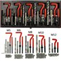 BestsQ 131 pièces Set de réparation de filetages Foret Gaines Helicoil M5 M6 M8 M10 M12