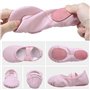 Chaussure De Ballet en Cuir Ballerine Demi Chaussures De Danse Yoga Gymnastique Pantoufles à Semelle Fendue pour Filles Femmes E