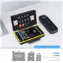 JJC Batterie Stockage Boîtier pour Insta360 X4 X3 Batteries, X4 Batterie Etui Étanche SD TF Mémoire Carte Boîte, Portables Micro