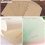 DY.2ten Lot de cahiers A6 rechargeables avec couverture – Couverture de classeur en PVC à 6 trous, 80 feuilles de papier ligné, 