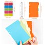 DY.2ten Lot de cahiers A6 rechargeables avec couverture – Couverture de classeur en PVC à 6 trous, 80 feuilles de papier ligné, 