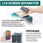 Station de réparation YIHUA 853AAA-I avec fer à souder, station d'air chaud et séparateur d'écran LCD avec aspiration, 3-en-1 et