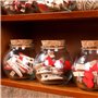 Magic Season Bouteilles en Verre Décoratives avec Bouchons en Liège (100 ml Bouteilles Sphériques / 6 Pièces)