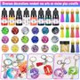 ZOPALY 192 Pcs Kit Résine Epoxy Complet avec Alphabet et Les Chiffres Moule pour Portes Clés, Fabrication de Bijoux, avec Colora