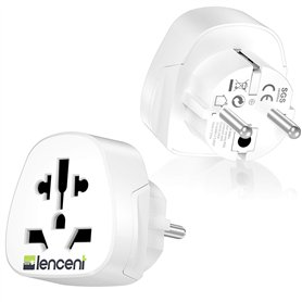 LENCENT 2X Adaptateur Universel vers France FR pour la Connexion d'appareils étrangers