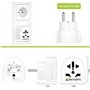 LENCENT 2X Adaptateur Universel vers France FR pour la Connexion d'appareils étrangers, par ex. UK Anglaise Angleterre, USA Amer