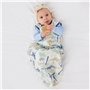 5 tog - 100 % coton - Couverture portable unisexe pour nouveau-né de 0 à 6 mois - Dinosa