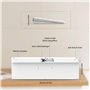 LeadsaiL Clavier sans fil 2,4 GHz - Taille compacte QWERTZ - Disposition allemande avec pavé numérique - Butée silencieuse - Nan