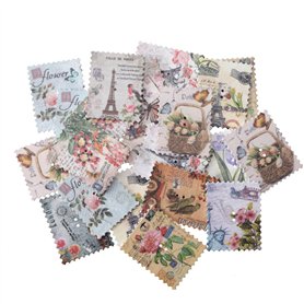 The Lord of the Tools Lot de 50 boutons en bois vintage avec motif floral - 2 trous pour loisirs créatifs