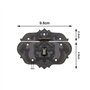 The Lord of the Tools 2pcs Moraillon Loquet Vintage Bronze Fermoir Boîte à Bijoux Serrure Décoration avec Vis pour Boîte en Bois