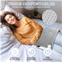 UOHHBOE Coussin Chauffant Couverture Chauffante Électrique 30x60cm Tapis Chauffant Lavable en Machine avec Télécommandes 9 Tempé