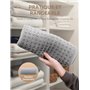 UOHHBOE Coussin Chauffant Couverture Chauffante Électrique 30x60cm Tapis Chauffant Lavable en Machine avec Télécommandes 9 Tempé