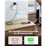 (1+1+2+2+0.5m) Chargeur de téléphone tressé en nylo