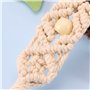 be in your mind 3pcs Porte-clés Bohême Style Macramé Sac Tressé Charmes Porte-clés avec Gland Ornements Suspendus Décoration pou