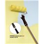 ROLLINGDOG Lot de 8 rouleaux de peinture de 17,8 cm et plateaux, pinceaux de 70 mm et 40 mm pour peinture
