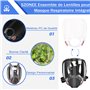 Trudsafe Assemblage de lentilles 6898 et Paquet de 20 Cache-Objectif détachable 6885, compatibles avec Les Masques respiratoires