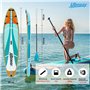 Signstek Planche de Stand up Paddle Gonflable - Planche de Surf Sup - 320 x 81 x 15 cm - Capacité de Charge de 200 kg - Légère -