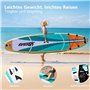 Signstek Planche de Stand up Paddle Gonflable - Planche de Surf Sup - 320 x 81 x 15 cm - Capacité de Charge de 200 kg - Légère -