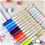 12 Couleurs Marqueur Peinture Acrylique Pour Porcelaine, Passe Au Lave-vaisselle, Stylos en Céramique pour Peindre et Décorer po